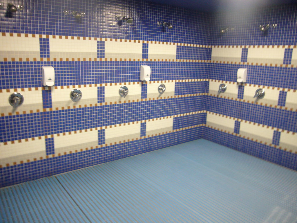 Showers in the Santiago Bernabéu stadium