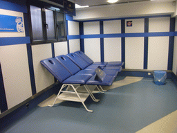 Massage benches in the Santiago Bernabéu stadium