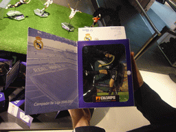 Ruud van Nistelrooy action figure in the shop of the Santiago Bernabéu stadium