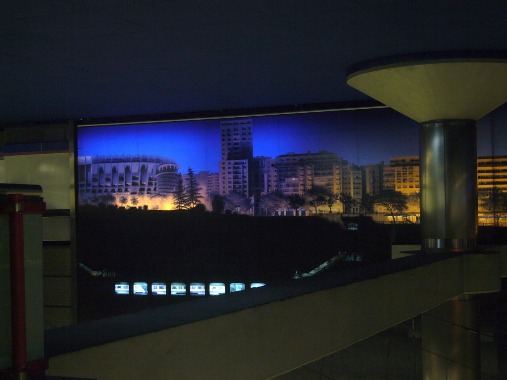 Inside Nuevo Ministerios subway station