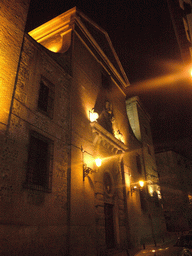 Back side of the church of San Ginés, by night