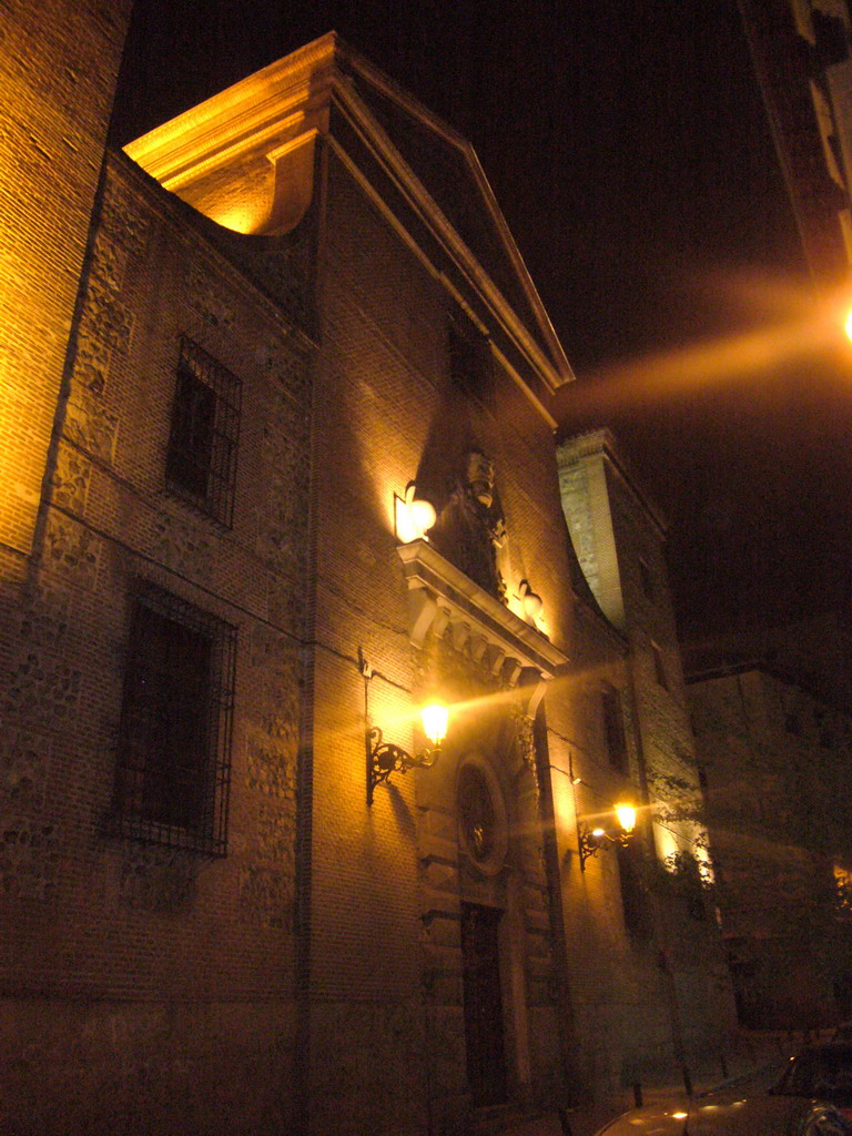 Back side of the church of San Ginés, by night