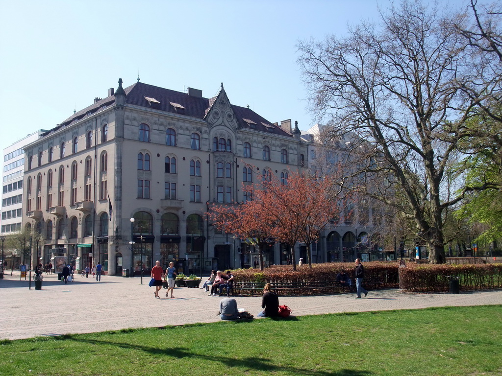 Buildings at the southwest side of Gustav Adolfs Torg square