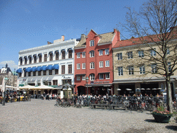 Restaurants on the east side of Lilla Torg square