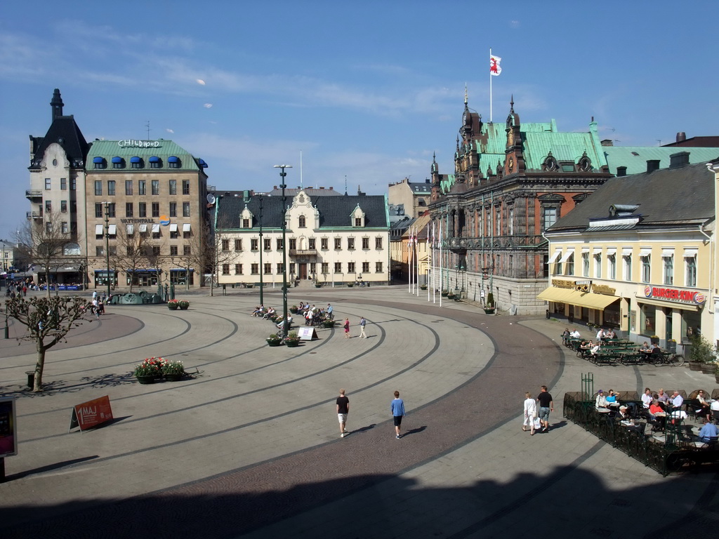 Stortorget square with Malmö Town Hall, viewed from Bolia store