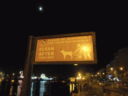 Dog poop sign in English at Triq ix-Xatt street
