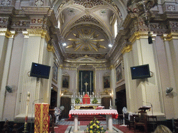 Apse and altar of the Church of Our Lady of Pompeii at Marsaxlokk