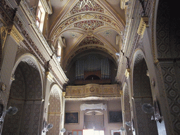 Nave and organ of the Church of Our Lady of Pompeii at Marsaxlokk