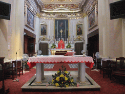 Apse and altar of the Church of Our Lady of Pompeii at Marsaxlokk