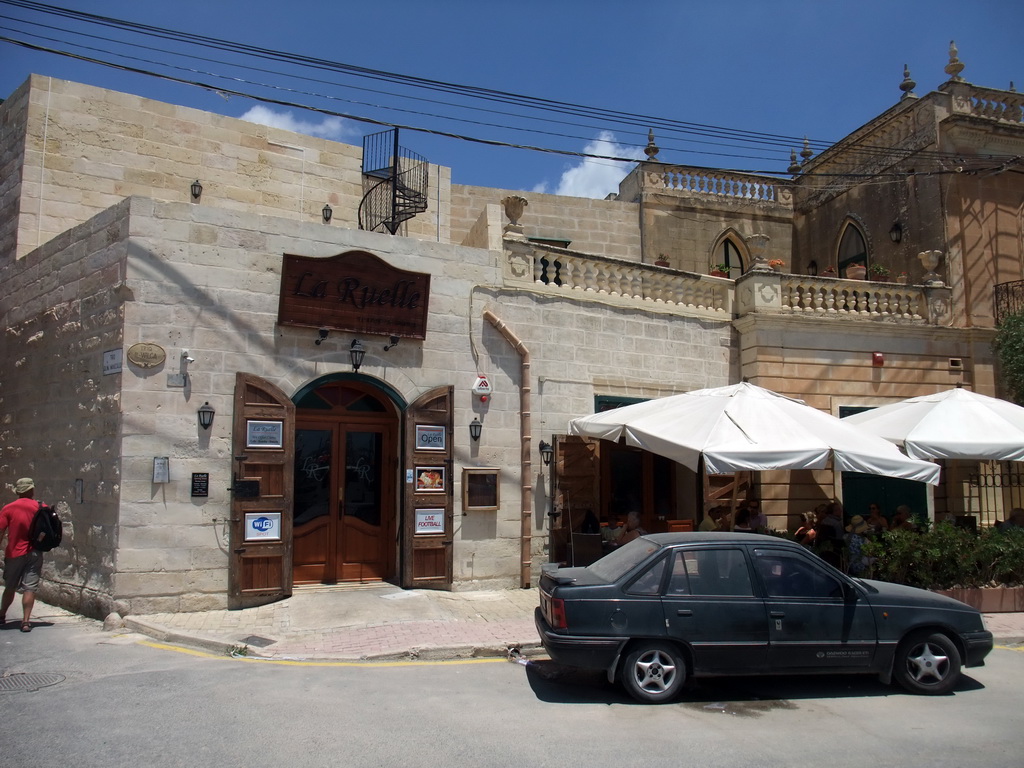 Front of the `La Ruelle` restaurant in Marsaxlokk