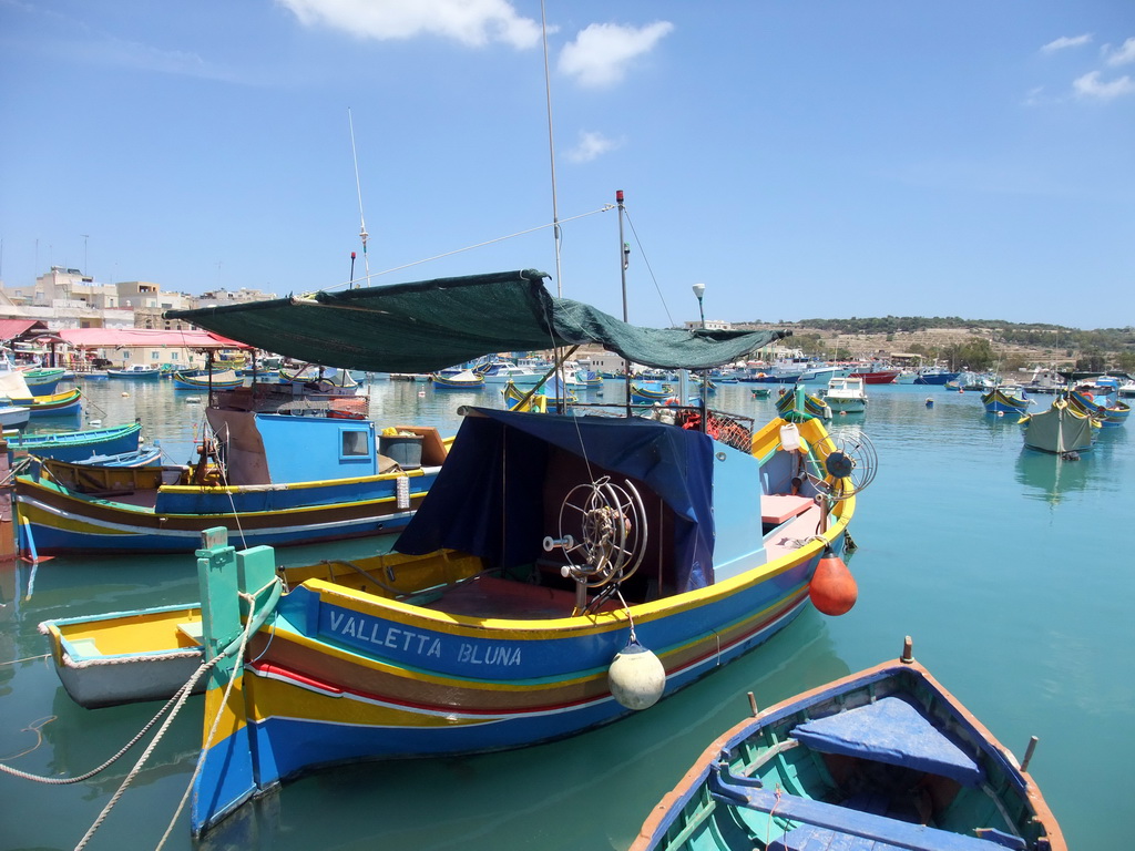 Fishing boats in the harbour of Marsaxlokk