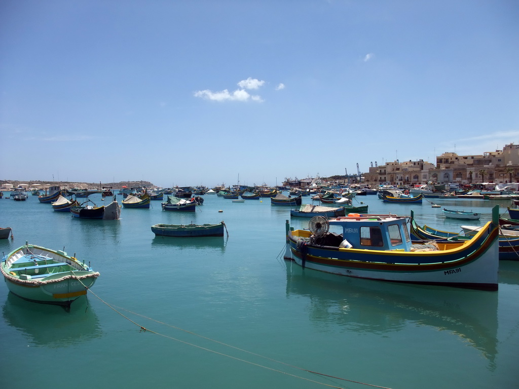 Fishing boats in the harbour of Marsaxlokk