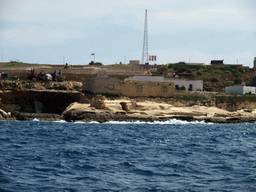 Fort Rinella with the world`s largest cannon, viewed from the Luzzu Cruises tour boat from Marsaxlokk to Sliema