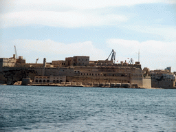 Fort Saint Angelo at Birgu, viewed from the Luzzu Cruises tour boat from Marsaxlokk to Sliema
