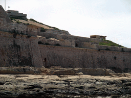 Fort Saint Elmo at Valletta, viewed from the Luzzu Cruises tour boat from Marsaxlokk to Sliema