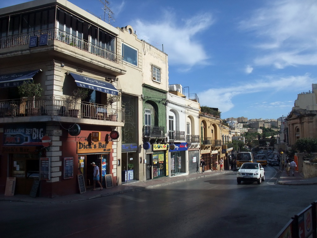 Triq San Gorg street in St. Julian`s