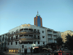 Triq Ross street in St. Julian`s, with the Hilton Malta Hotel