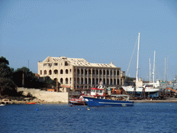 The Manoel Island Yacht Yard, viewed from the ferry from Sliema to Valletta