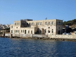 House on Manoel Island, viewed from the ferry from Sliema to Valletta