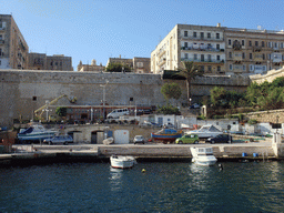 The Valletta west harbour, viewed from the ferry from Sliema to Valletta