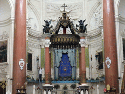 Apse and altar of the Carmelite Church at Valletta