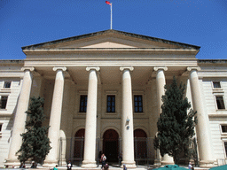 Front of the Law Courts building at the Great Siege Square at Valletta