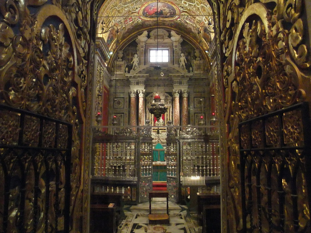 The Chapel of Our Lady of Philermos at St. John`s Co-Cathedral at Valletta