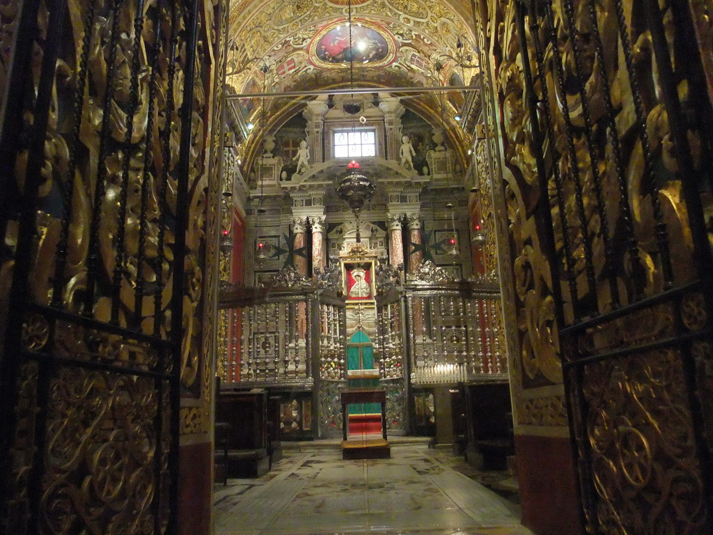 The Chapel of Our Lady of Philermos at St. John`s Co-Cathedral at Valletta