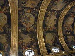 Ceiling at the nave of St. John`s Co-Cathedral at Valletta
