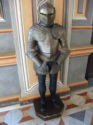 Knight Armour in the Corridor of the Knights in the Grandmaster`s Palace at Valletta