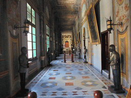 The Corridor of the Knights in the Grandmaster`s Palace at Valletta