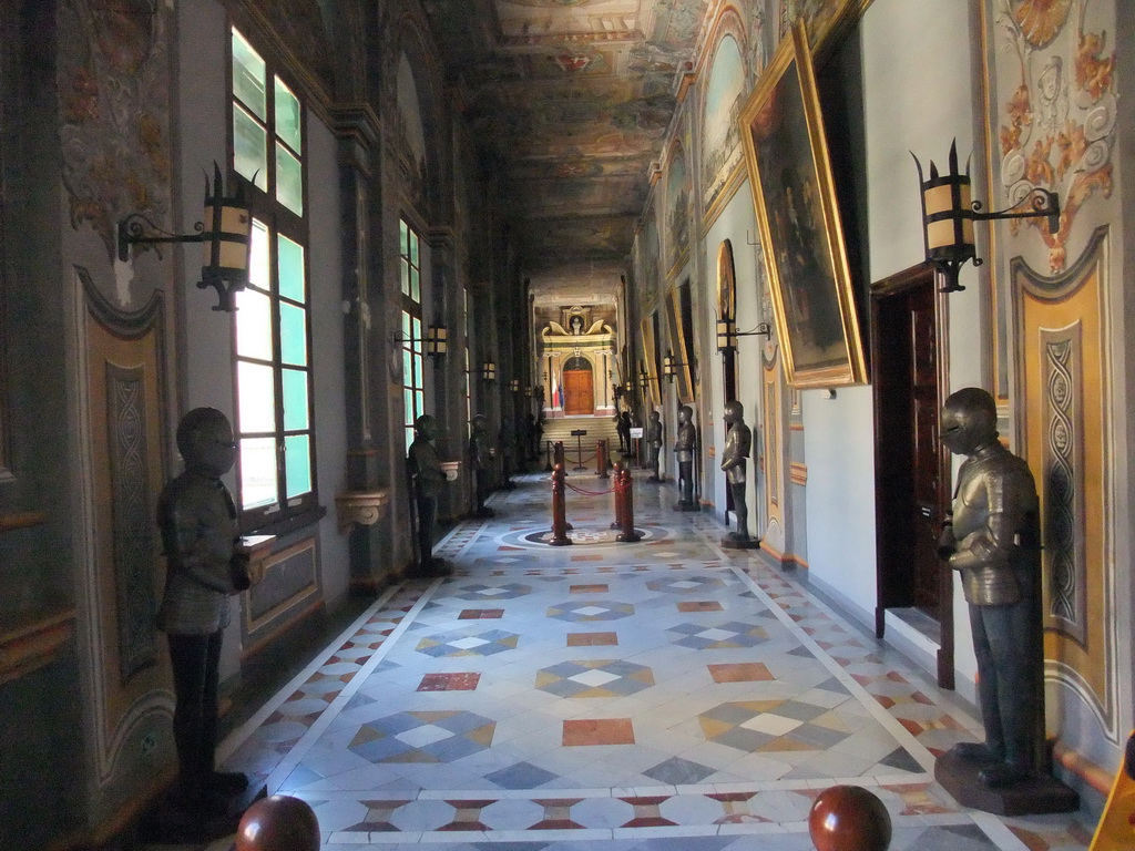 The Corridor of the Knights in the Grandmaster`s Palace at Valletta