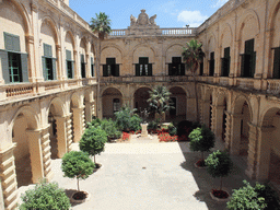 The Neptune`s Courtyard at the Grandmaster`s Palace at Valletta