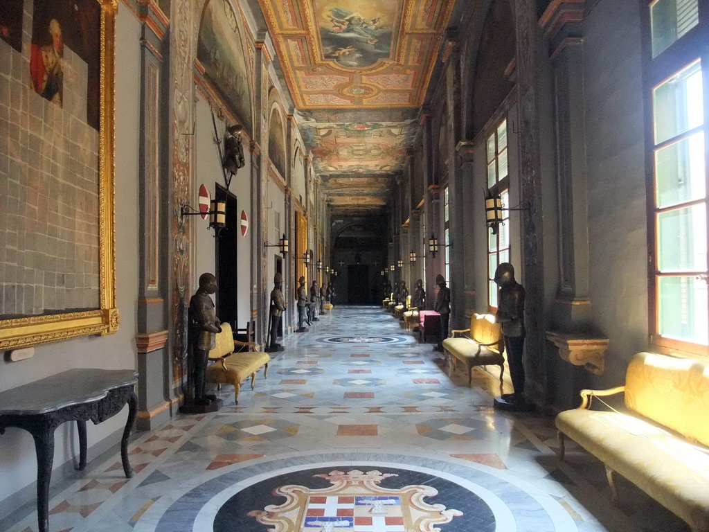 The Corridor of the Knights in the Grandmaster`s Palace at Valletta