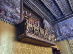 Minstrel`s Gallery at the Supreme Council Hall in the Grandmaster`s Palace at Valletta