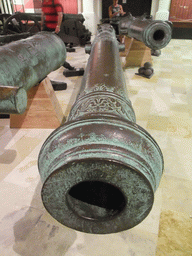 Cannons at the Armoury of the Grandmaster`s Palace at Valletta