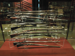 Guns at the Armoury of the Grandmaster`s Palace at Valletta