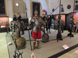 Armours at the Armoury of the Grandmaster`s Palace at Valletta