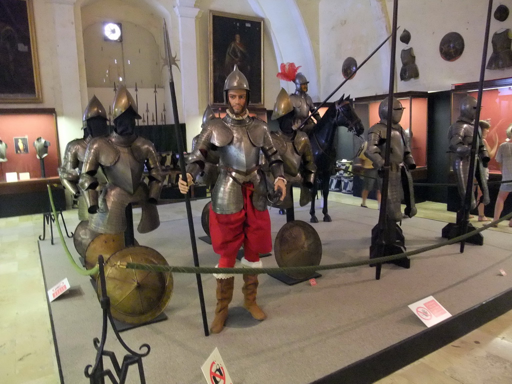 Armours at the Armoury of the Grandmaster`s Palace at Valletta