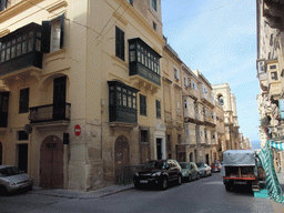 The Triq Il-Merkanti street with the Santa Maria Di Porto Salvo church at Valletta