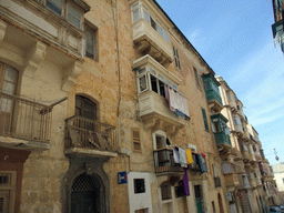 Balconies at the east side of Valletta