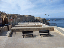 The Grand Harbour, Mediterranean Street and Saint Elmo Bastions, viewed from the Siege Bell Monument at Valletta