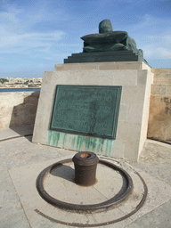 The World War II Memorial at the Siege Bell Monument at Valletta