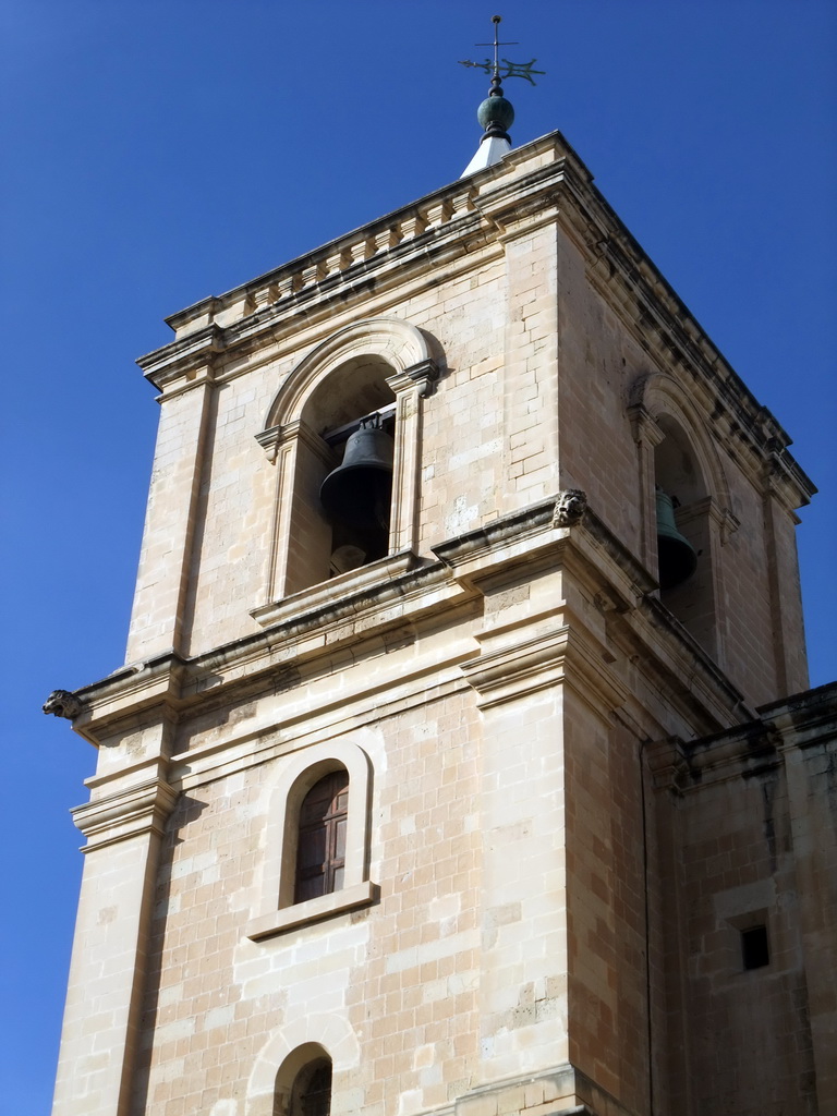 Left tower of St. John`s Co-Cathedral at Valletta