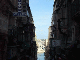 Balconies at a street at the southeast side of Valletta