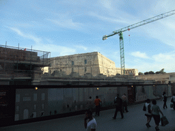 City Gate (Putirjal), under renovation, and St. James Cavalier building at Valletta