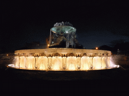 The Triton Fountain at City Gate Square at Valetta, by night