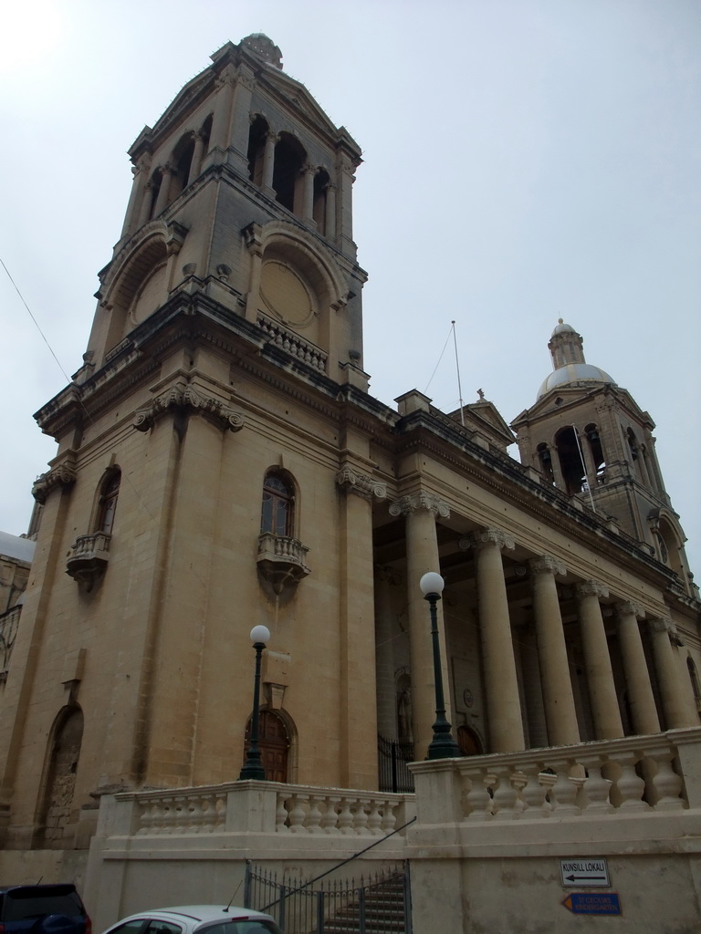 Front of the Church of Christ the King at Paola