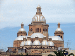 Back side of the Church of Christ the King, viewed from the park at Triq Il Knisja street at Paola