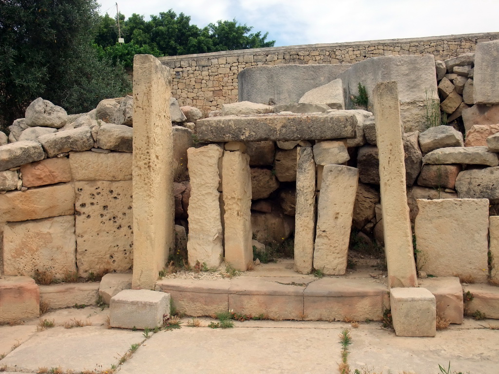 Main altar of the Southwestern Temple of the Tarxien Temples at Tarxien
